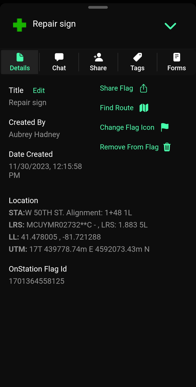How to view when & by whom a flag was modified
